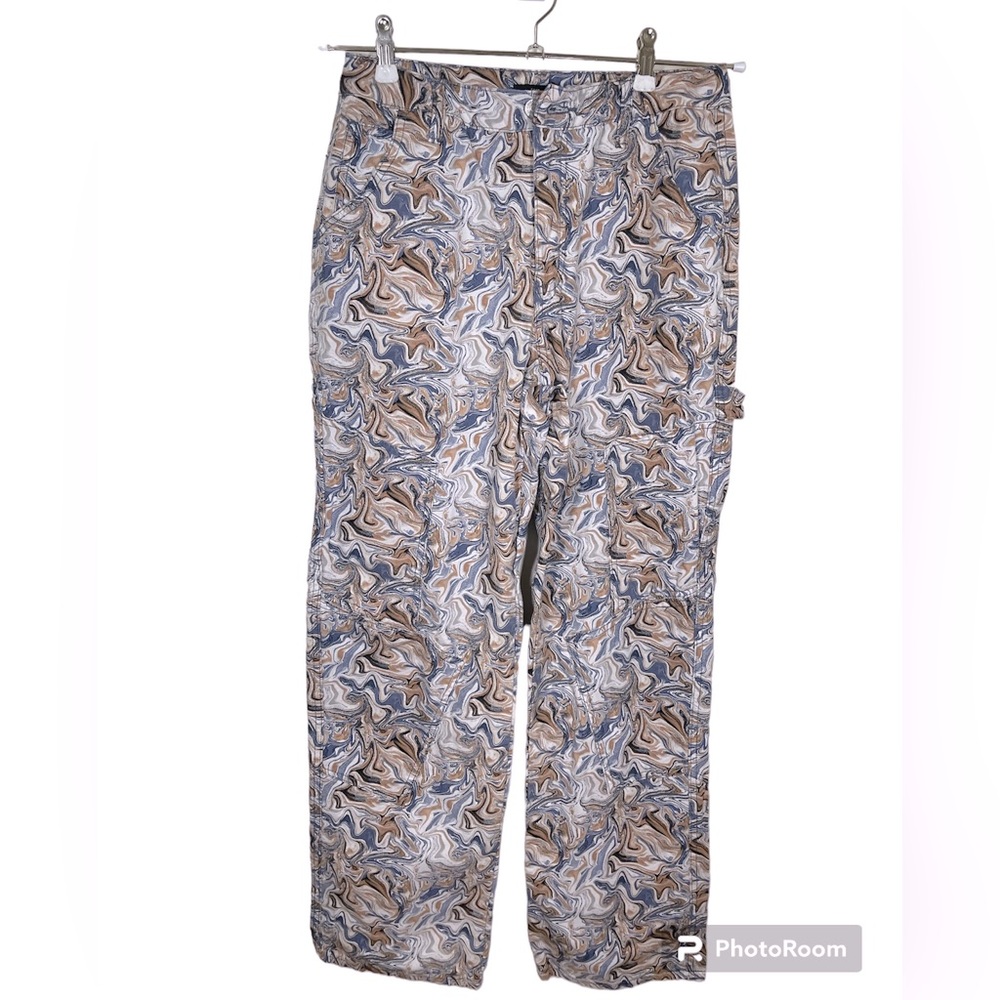 Marble Print Canvas Pants - Picture 5 of 6